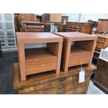 CHEVET MELAMINE 1T 1N LA PAIRE