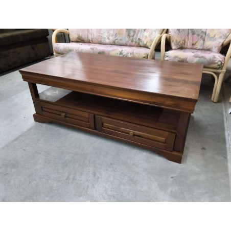 TABLE BASSE RECTANGLE PIN MASSIF 2T