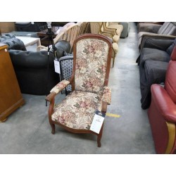 FAUTEUIL VOLTAIRE TISSUS FLEURI