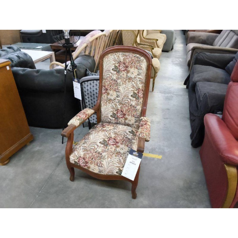 FAUTEUIL VOLTAIRE TISSUS FLEURI