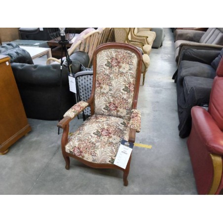 FAUTEUIL VOLTAIRE TISSUS FLEURI
