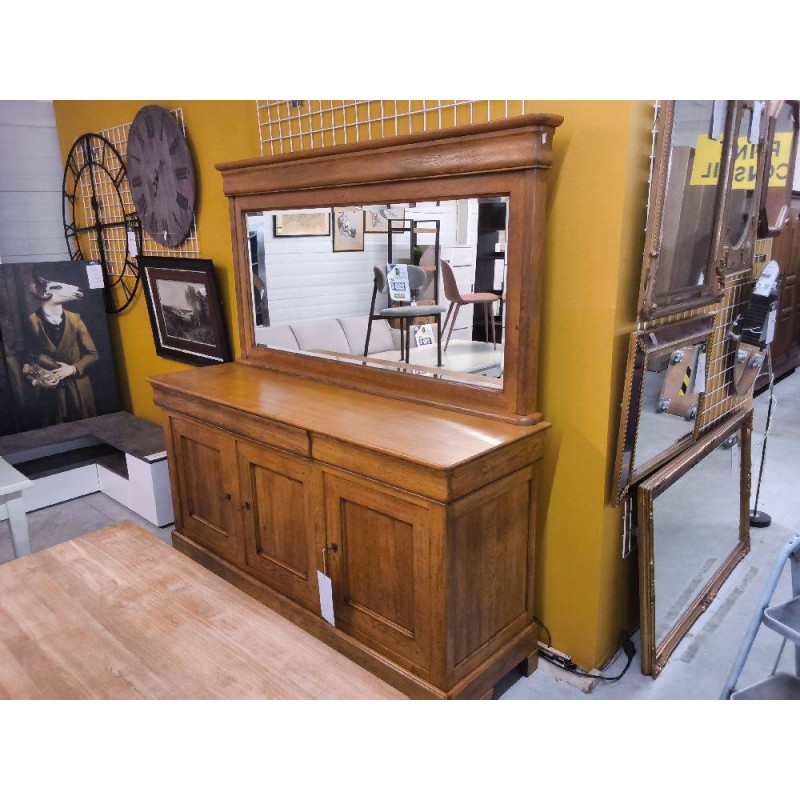 ENFILADE CHENE CLAIR 3P 3T + MIROIR