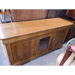 ENFILADE CHENE CLAIR 2P 1P VITRE 3T