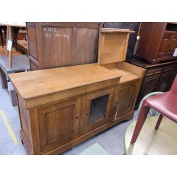 ENFILADE CHENE CLAIR 2P 1P VITRE 3T