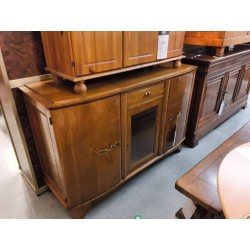 BUFFET STYLE ART DECO CHENE 3P VITRÉ