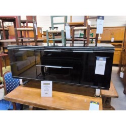 MEUBLE TV LAQUE NOIR 2P2T