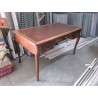 BUREAU STYLE LXV DESSUS CUIR MARRON 3T