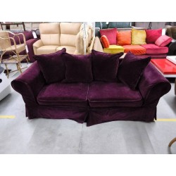 CANAPE VELOUR MAUVE