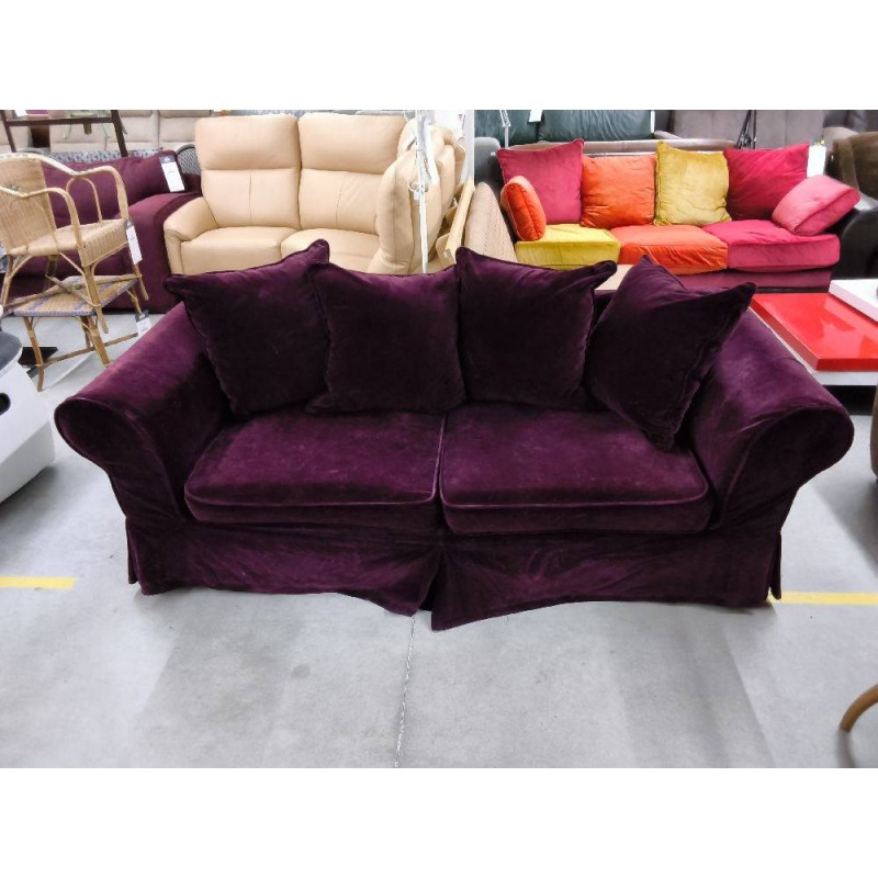CANAPE VELOUR MAUVE