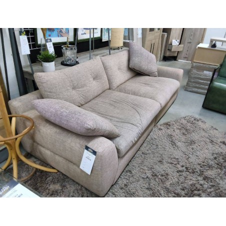 CANAPE 3 PLACES TISSUS BEIGE