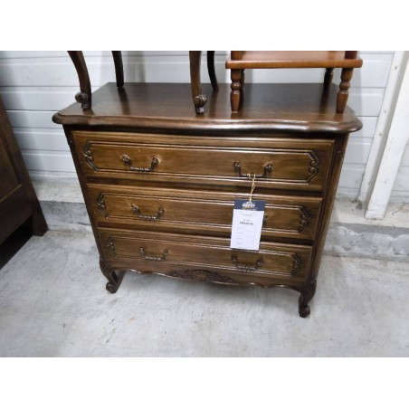 COMMODE 3T STYLE LXV CHENE FONCE