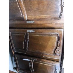 ARMOIRE 3P CHENE FONCE