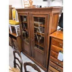 VITRINE CHÊNE FONCÉ 2P