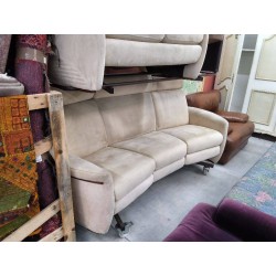 CANAPE CROZATIER MICROFIBRE CREME 3 PLACES