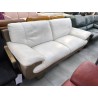 CANAPE CUIR BLANC ET GRIS