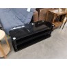 MEUBLE TV VERRE NOIR