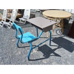 BUREAU ENFANT D ECOLIER PIEDS BLEU