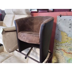 FAUTEUIL CLUB MARRON