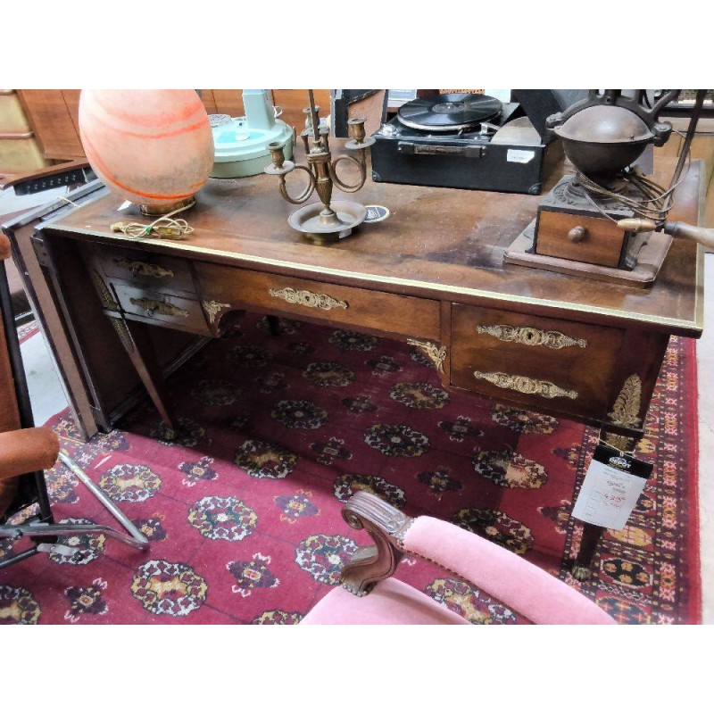 BUREAU DESSUS CUIR STYLE EMPIRE