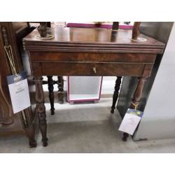 TABLE DE JEU PLIABLE ACAJOU