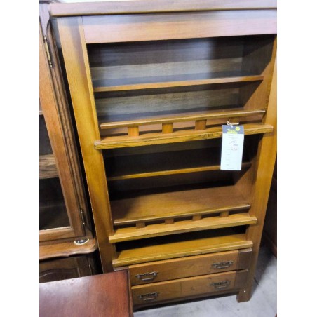 BIBLIOTHEQUE RUSTIQUE CHENE 2T