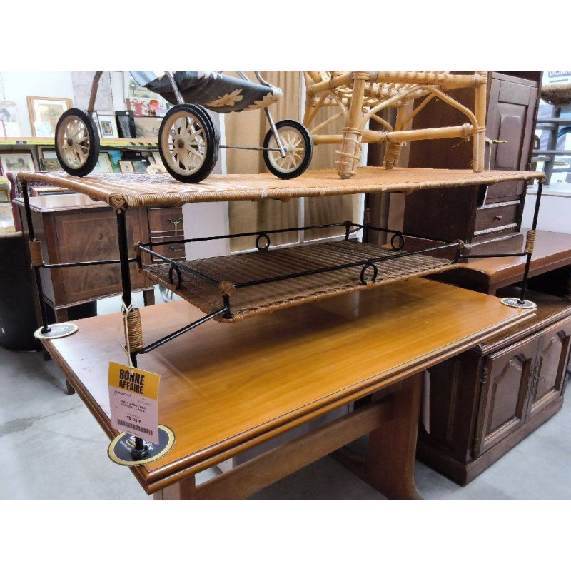 TABLE BASSE FER FORGEE + OSIER