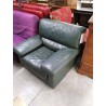 FAUTEUIL CUIR VERT L UNITE