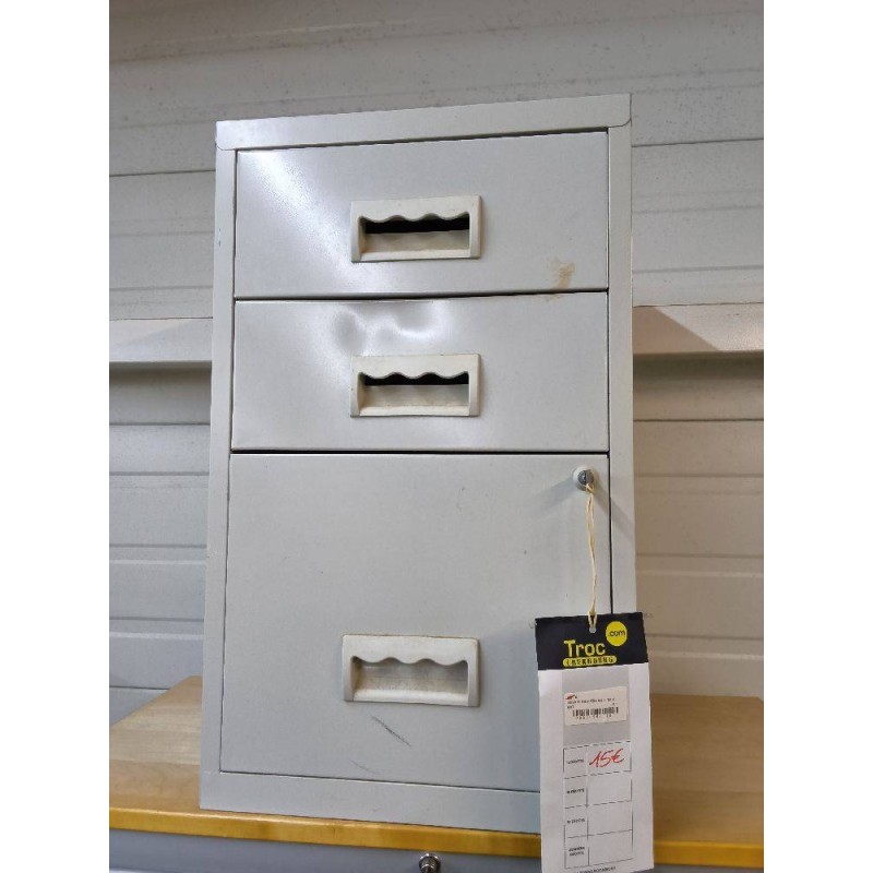 CAISSON DE BUREAU METALLIQUE 3 TIROIRS