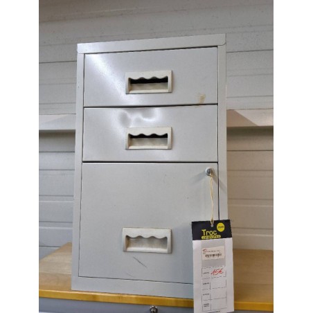 CAISSON DE BUREAU METALLIQUE 3 TIROIRS