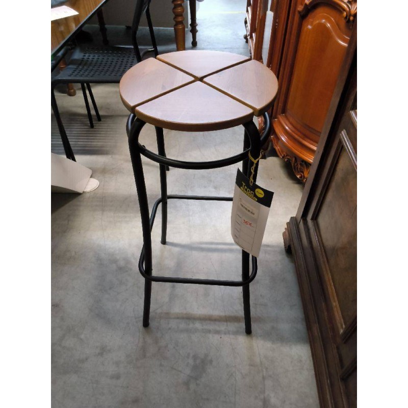 TABOURET DE BAR BOIS ET METAL L\'UNITE