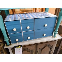 MEUBLE DE RANGEMENT BLEU 6T