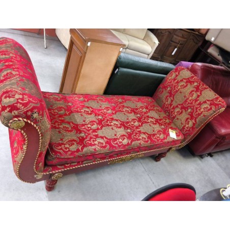 BANQUETTE STYLE BAROQUE ROUGE
