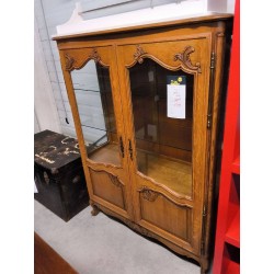 VITRINE CHENE STYLE LXV 2P +CLE