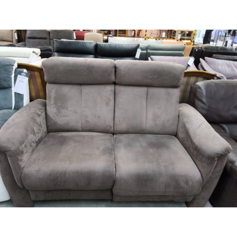 CANAPE ELECTRIQUE MICROFIBRE CHOCOLAT 2 PLACES
