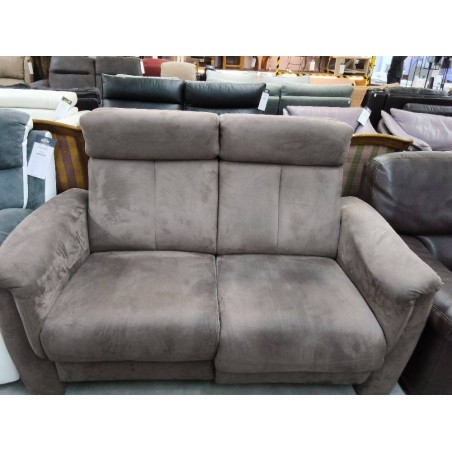 CANAPE ELECTRIQUE MICROFIBRE CHOCOLAT 2 PLACES