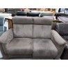 CANAPE ELECTRIQUE MICROFIBRE CHOCOLAT 2 PLACES