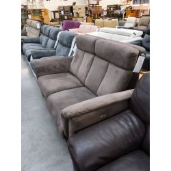 CANAPE ELECTRIQUE MICROFIBRE CHOCOLAT 2 PLACES