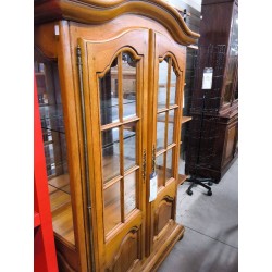 VITRINE CHENE CLAIR 2P