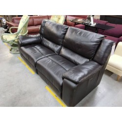 CANAPE CUIR CHOCOLAT ELECTRIQUE