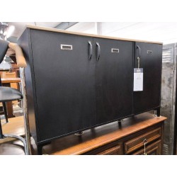 BUFFET STYLE INDUS 3P METAL NOIR