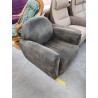 FAUTEUIL CLUB TISSUS GRIS