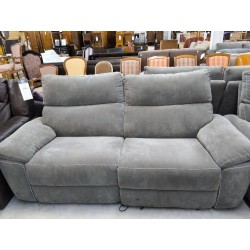 CANAPE ELECTRIQUE 2 PLACES TISSU GRIS