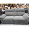CANAPE ELECTRIQUE 2 PLACES TISSU GRIS