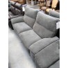 CANAPE ELECTRIQUE 2 PLACES TISSU GRIS